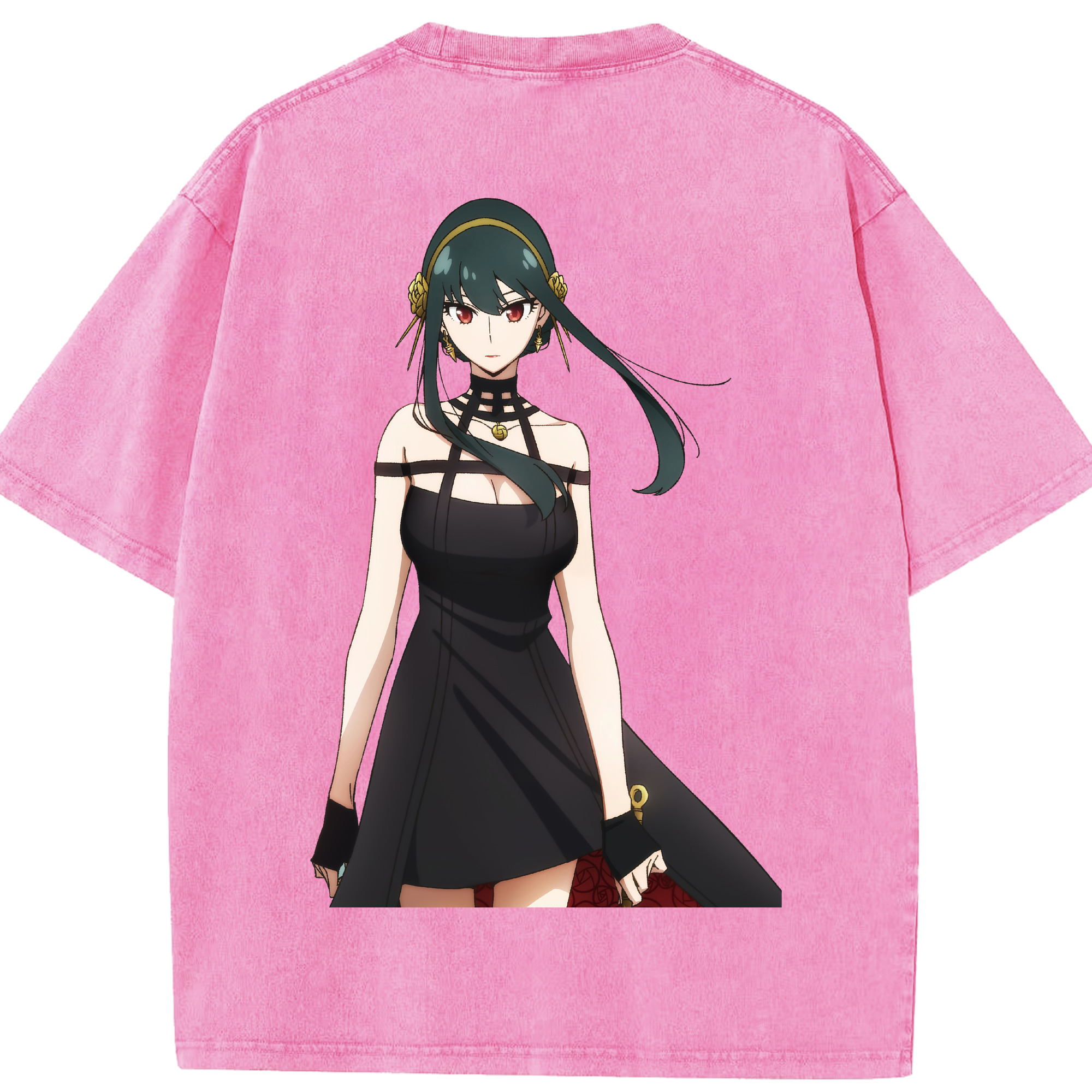 （画像用） SPY×FAMILY间谍家家酒 綿100% ヴィンテージ風 半袖Tシャツ（背面プリント）